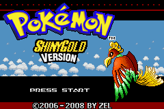 Pokemon Shiny Gold Title Screen